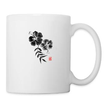 hibiscus 02 - Mug blanc - blanc - Droite