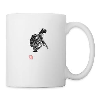 geisha washing hands - Mug blanc - blanc - Droite