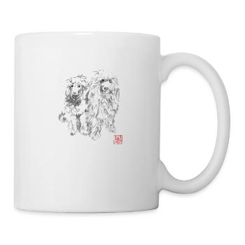 2 Hunde - Tasse - Weiß - Rechts