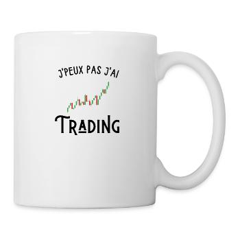 je peux pas j'ai trading - Mug blanc - blanc - Droite