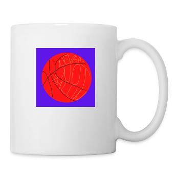Never not play basketball (purple, orange) - Mug - white - Right