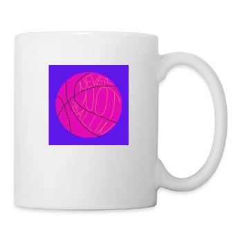 Never not play basketball (purple, pink) - Mug - white - Right