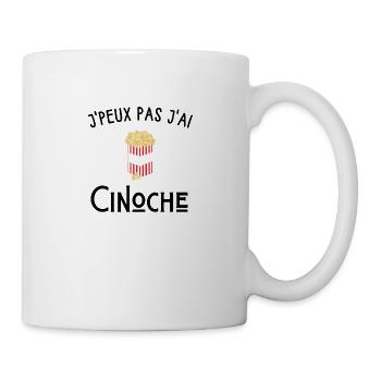 je peux pas j'ai cinoche - Mug blanc - blanc - Droite