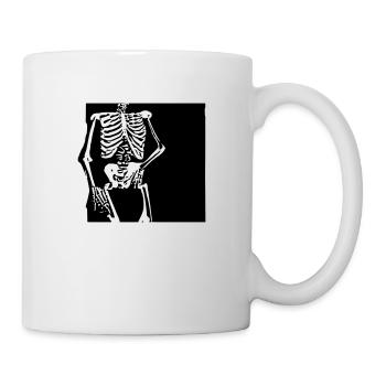 Squelette - Mug blanc - blanc - Droite