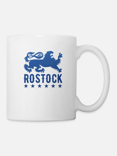 Rostock Wappen Greif Rostocker Geschenk - Tasse - Weiß