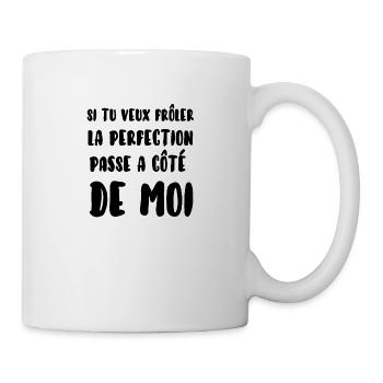 Perfection humour - Mug blanc - blanc - Droite