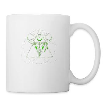 Mystic Mandala Yoga Boho Liebe Natur spirituelle Sonne - Tasse - Weiß - Rechts