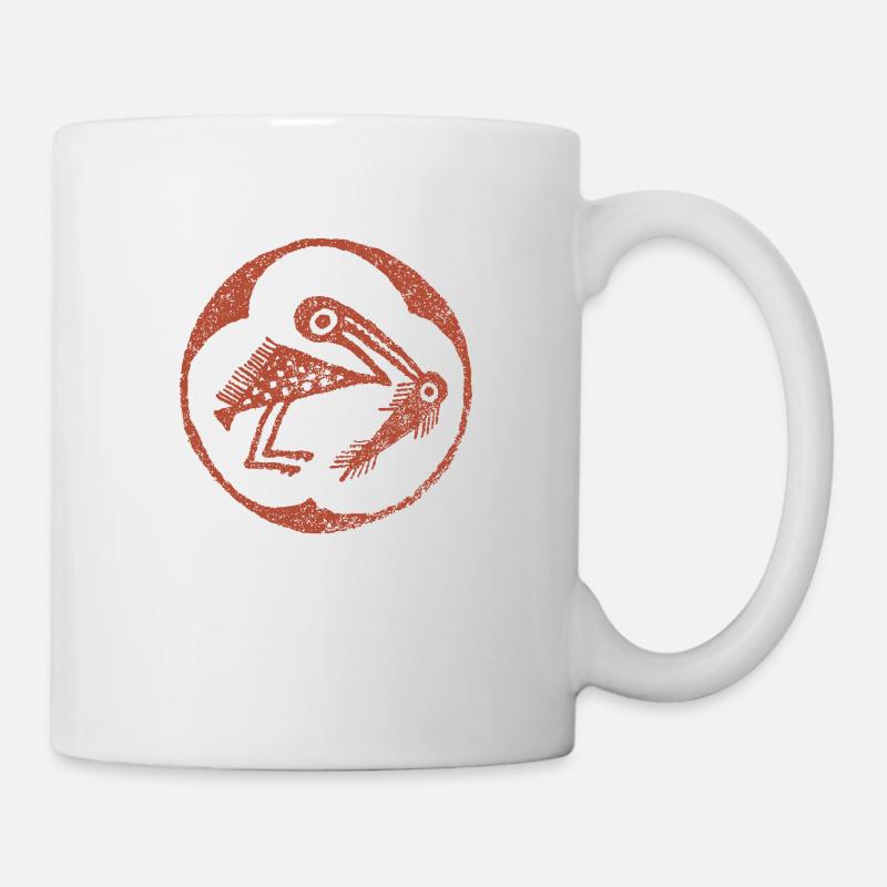 Héron cendré - Mug blanc - blanc