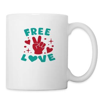 Free Love - Tasse - Weiß - Rechts