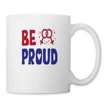 Soyez fiers LGBTQ - Mug blanc - blanc - Droite