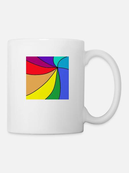 Retro Bogen - Tasse - Weiß
