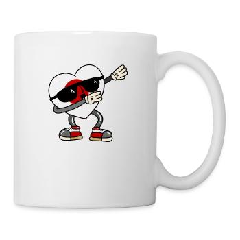Japan Flag Dabbing Heart Nihon Japanese Flag - Mug - white - Right