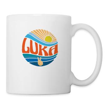Luka Shirt Vintage Sunset Luka Groovy Tie Dye - Mug - white - Right