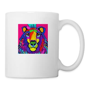 Lion, abstract - Mug - white - Right