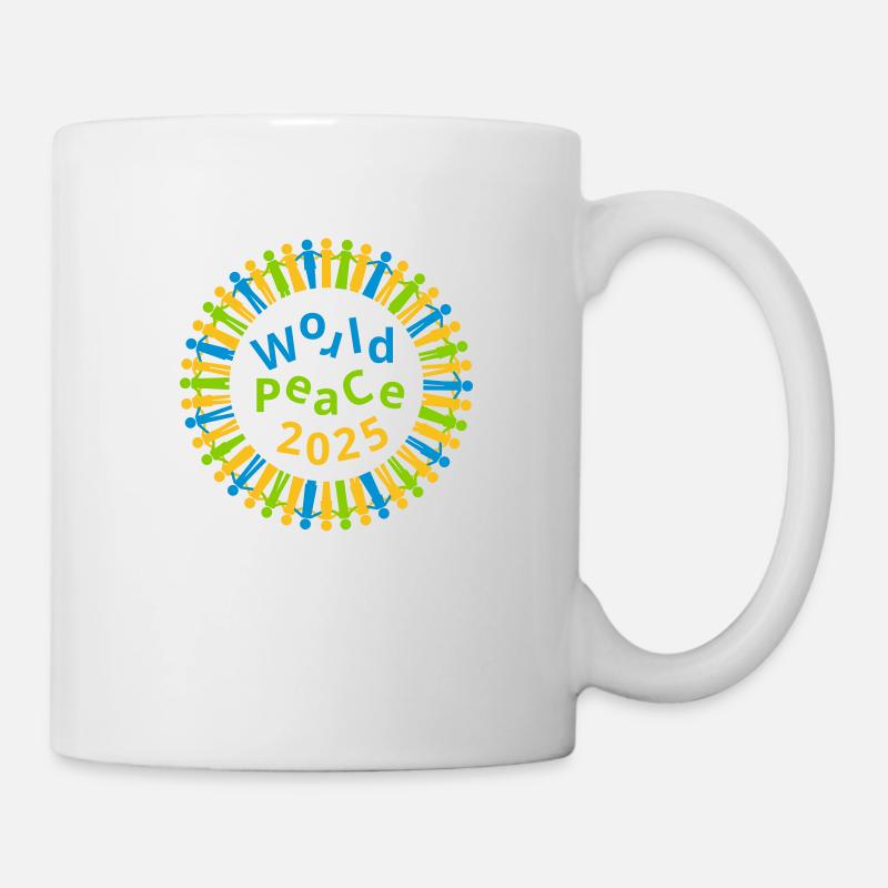 Weltfrieden 2025 - Tasse - Weiß