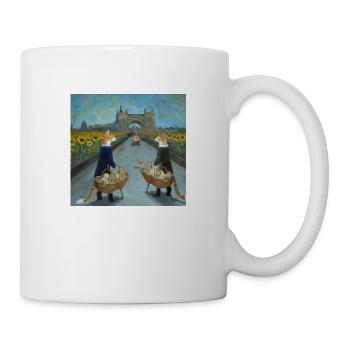 Chats dans le style Van Gogh 1 - Mug blanc - blanc - Droite