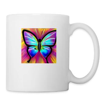 Butterfly, colorful - Mug - white - Right