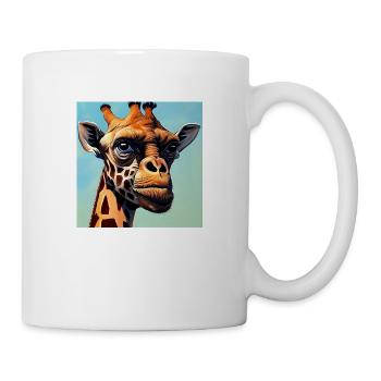 Giraffe with monkey face - Mug - white - Right