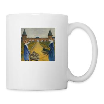 Foxes in van Gogh style - Mug - white - Right