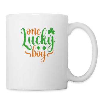 Un garçon chanceux - Mug blanc - blanc - Droite