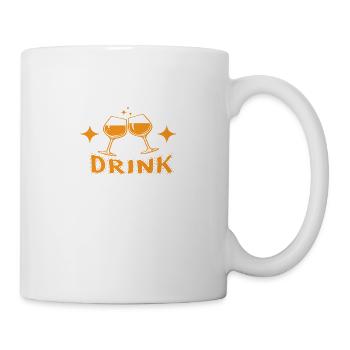 Restez calme et buvez du vin - Mug blanc - blanc - Droite