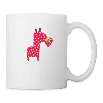 Fraise - Girafe - Mug blanc - blanc - Droite