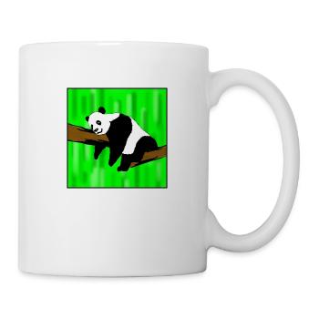 Panda aus der Natur - Tasse - Weiß - Rechts