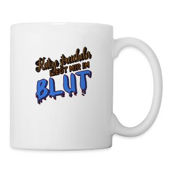 meerkatze katze weihnachten witzig lustiger spruch - Tasse - Weiß - Rechts