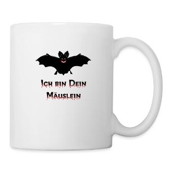Huuhuuuuu - Ich bin Dein Mäuslein - Tasse - Weiß - Rechts