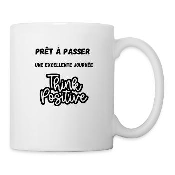 Positive T-shirt - Mug blanc - blanc - Droite
