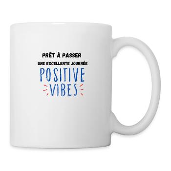 Positive T-shirt - Mug blanc - blanc - Droite