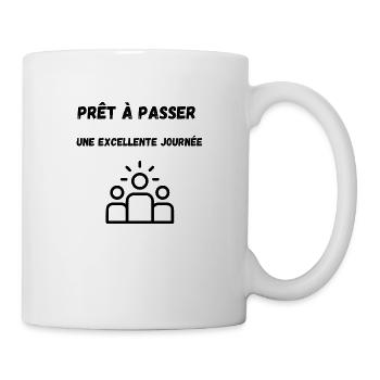 Positive T-shirt - Mug blanc - blanc - Droite