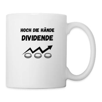 Hoch die Hände Dividende - Tasse - Weiß - Rechts