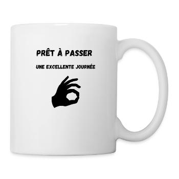 Positive T-shirt - Mug blanc - blanc - Droite