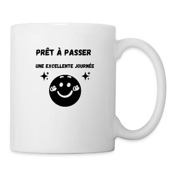 Positive T-shirt - Mug blanc - blanc - Droite