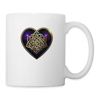 Cœur de nœud celtique - Mug blanc - blanc - Droite