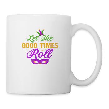 Laissez les bons moments rouler Mardi Gras Party - Mug blanc - blanc - Droite