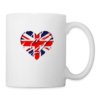 Great Britain Flag Union Jack Flag London UK - Mug - white - Right