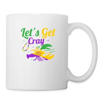Let's Get Cray Mardi Gras Party - Mug - white - Right