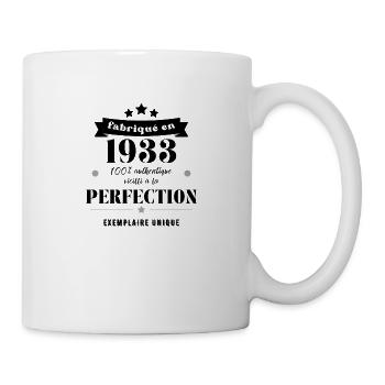 fabriqué en 1933 - Mug blanc - blanc - Droite