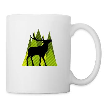 Cerf - Mug blanc - blanc - Droite
