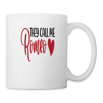 They call me Romeo - Mug - white - Right