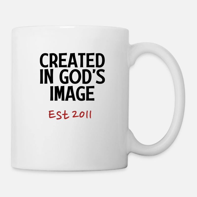 Created in God's Image Est 2011 - Mug - white