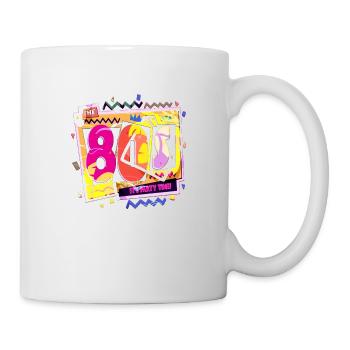 été mignon heureux plage tendance années 80 rétro vintage - Mug blanc - blanc - Droite