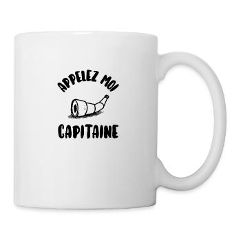 Appelez moi capitaine - Mug blanc - blanc - Droite