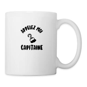 Appelez moi capitaine - Mug blanc - blanc - Droite