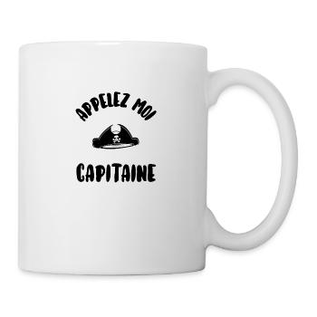 Appelez moi capitaine - Mug blanc - blanc - Droite