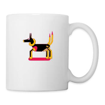 Zazou the wolf dog - Mug - white - Right