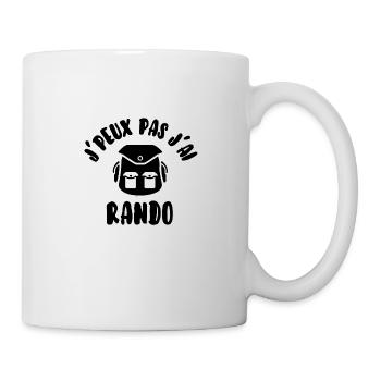 J’peux pas j’ai rando - Mug blanc - blanc - Droite