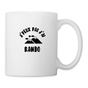 J’peux pas j’ai rando - Mug blanc - blanc - Droite